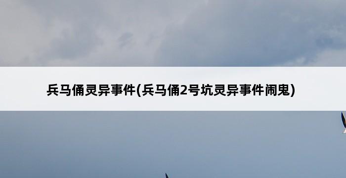 兵马俑灵异事件(兵马俑2号坑灵异事件闹鬼) 