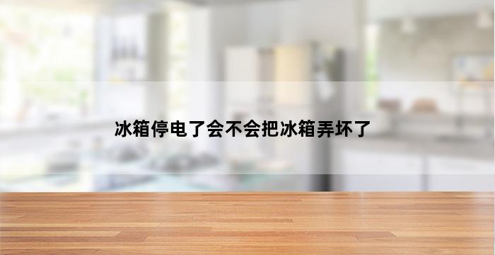 冰箱停电了会不会把冰箱弄坏了 