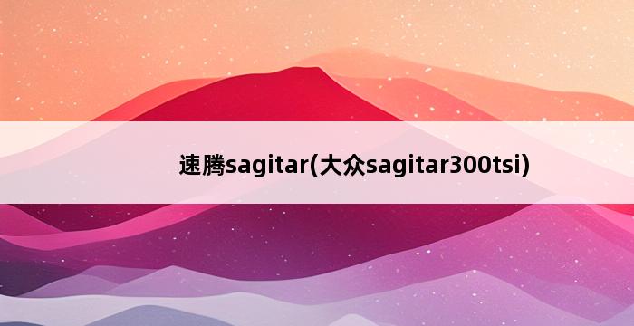 速腾sagitar(大众sagitar300tsi) 